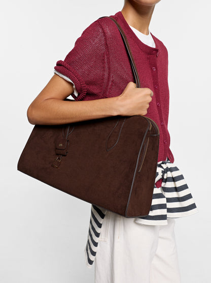13" Leather-Effect Laptop Bag With Pendant