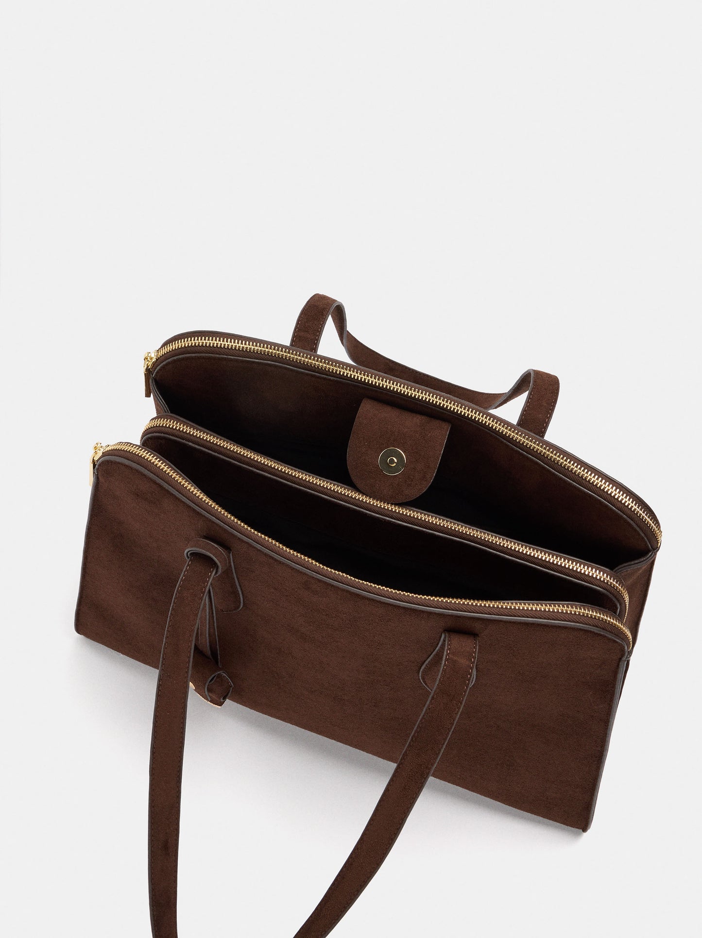 13" Leather-Effect Laptop Bag With Pendant