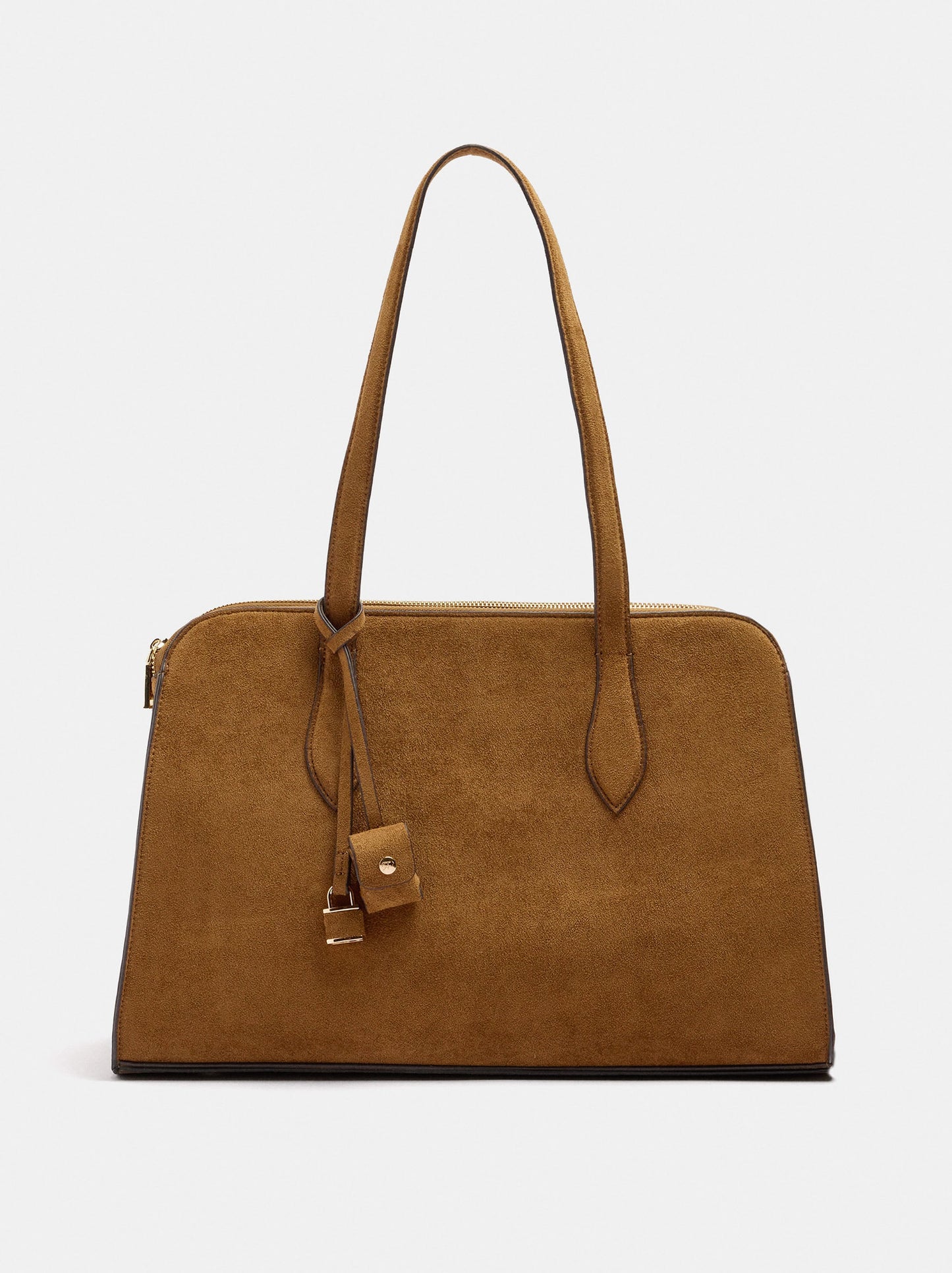13" Leather-Effect Laptop Bag With Pendant