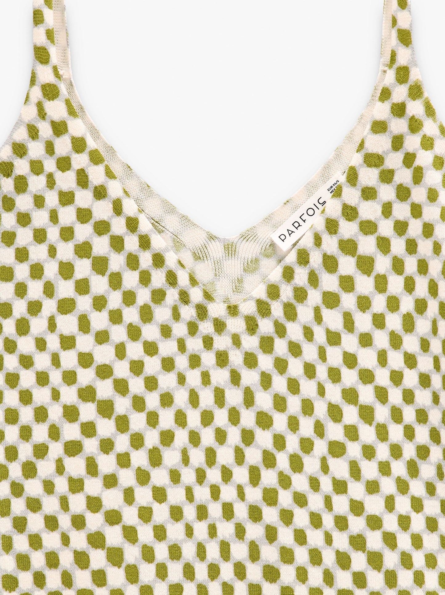 Printed Fine-Knit Strappy Top