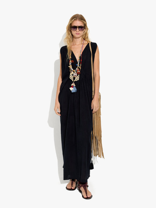 Long Dress With Diamond Pattern 100% Cotton