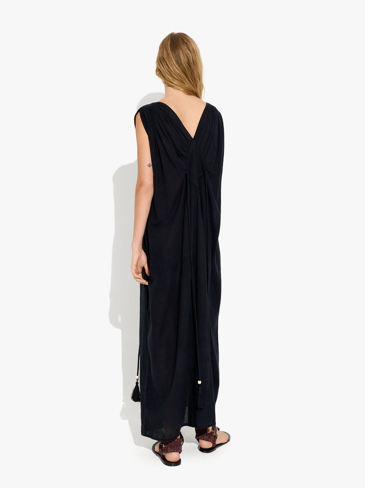 Long Dress With Diamond Pattern 100% Cotton