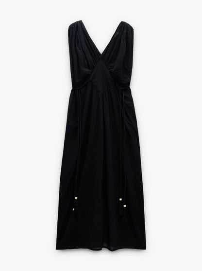 Long Dress With Diamond Pattern 100% Cotton