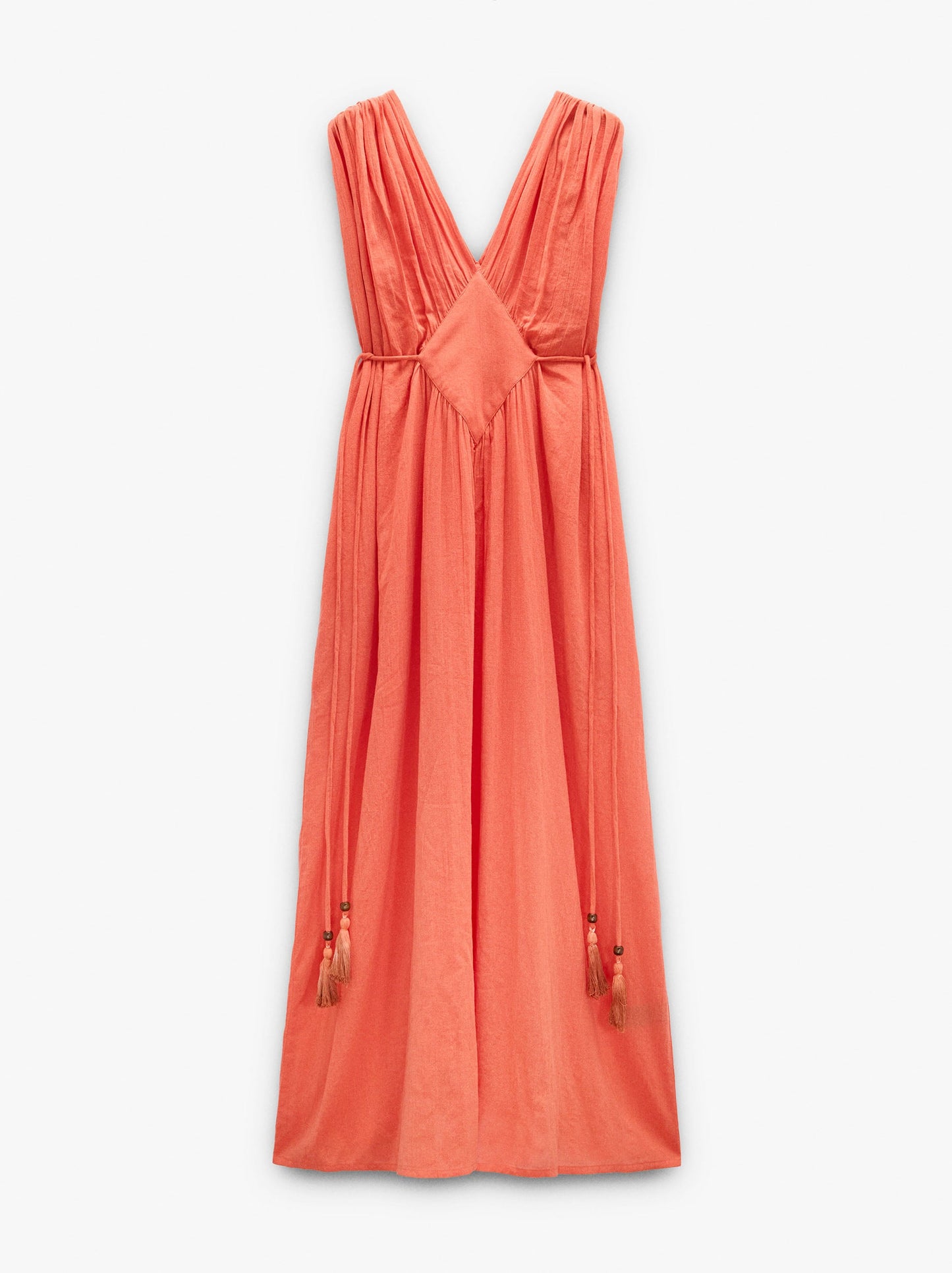 Long Dress With Diamond Pattern 100% Cotton