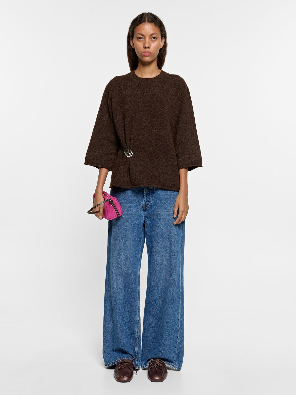 Knit Sweater With Oval Detail