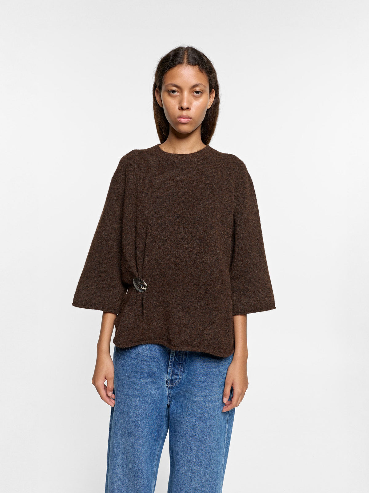 Knit Sweater With Oval Detail