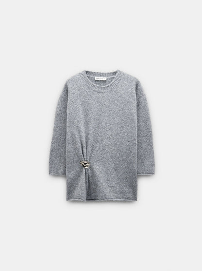 Knit Sweater With Oval Detail