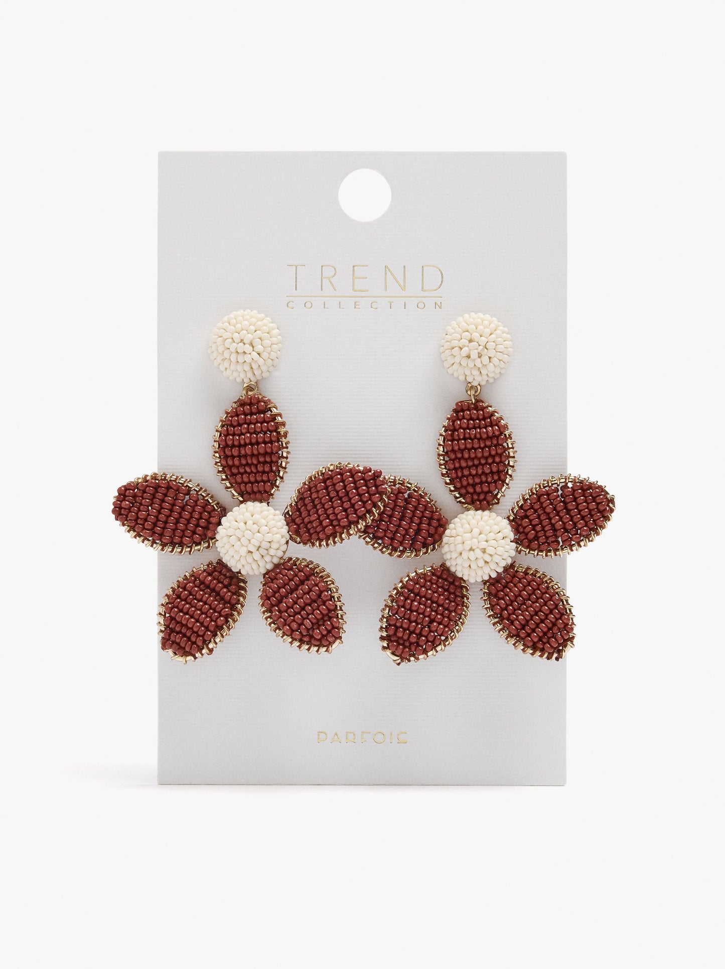Maxi Flower Earrings With Beads