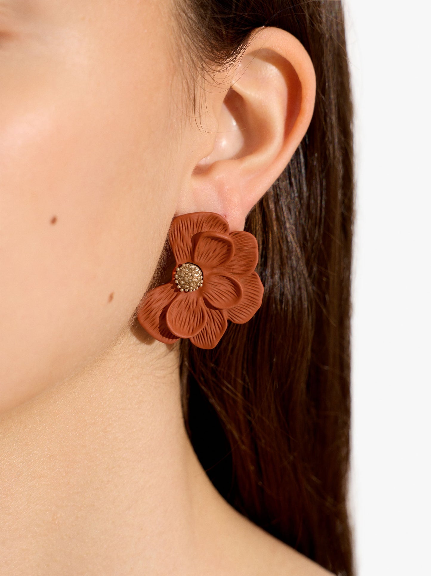 Maxi Half-Flower Earrings
