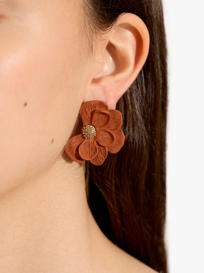 Maxi Half-Flower Earrings