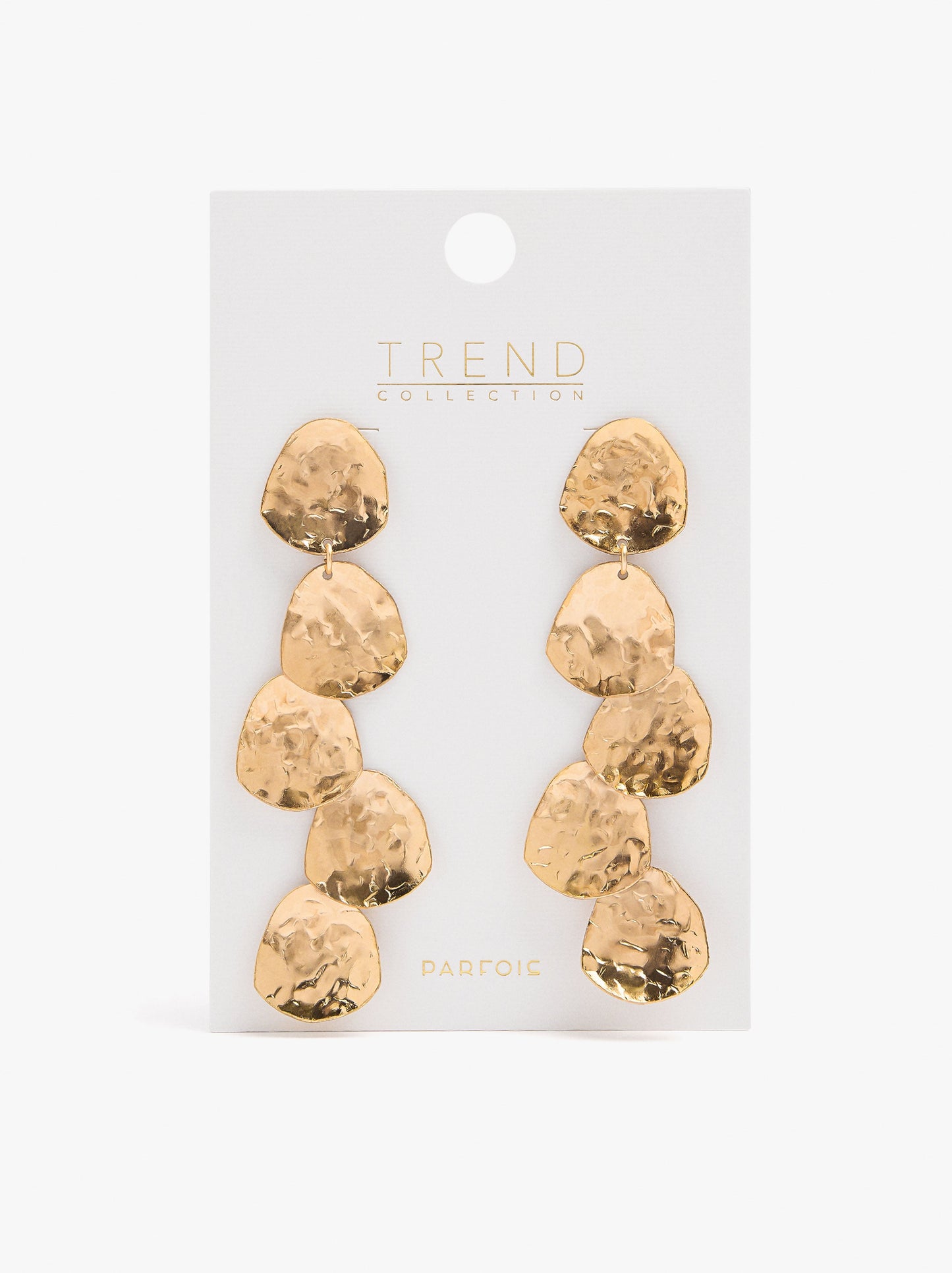 Maxi Earrings With Metallic Petals