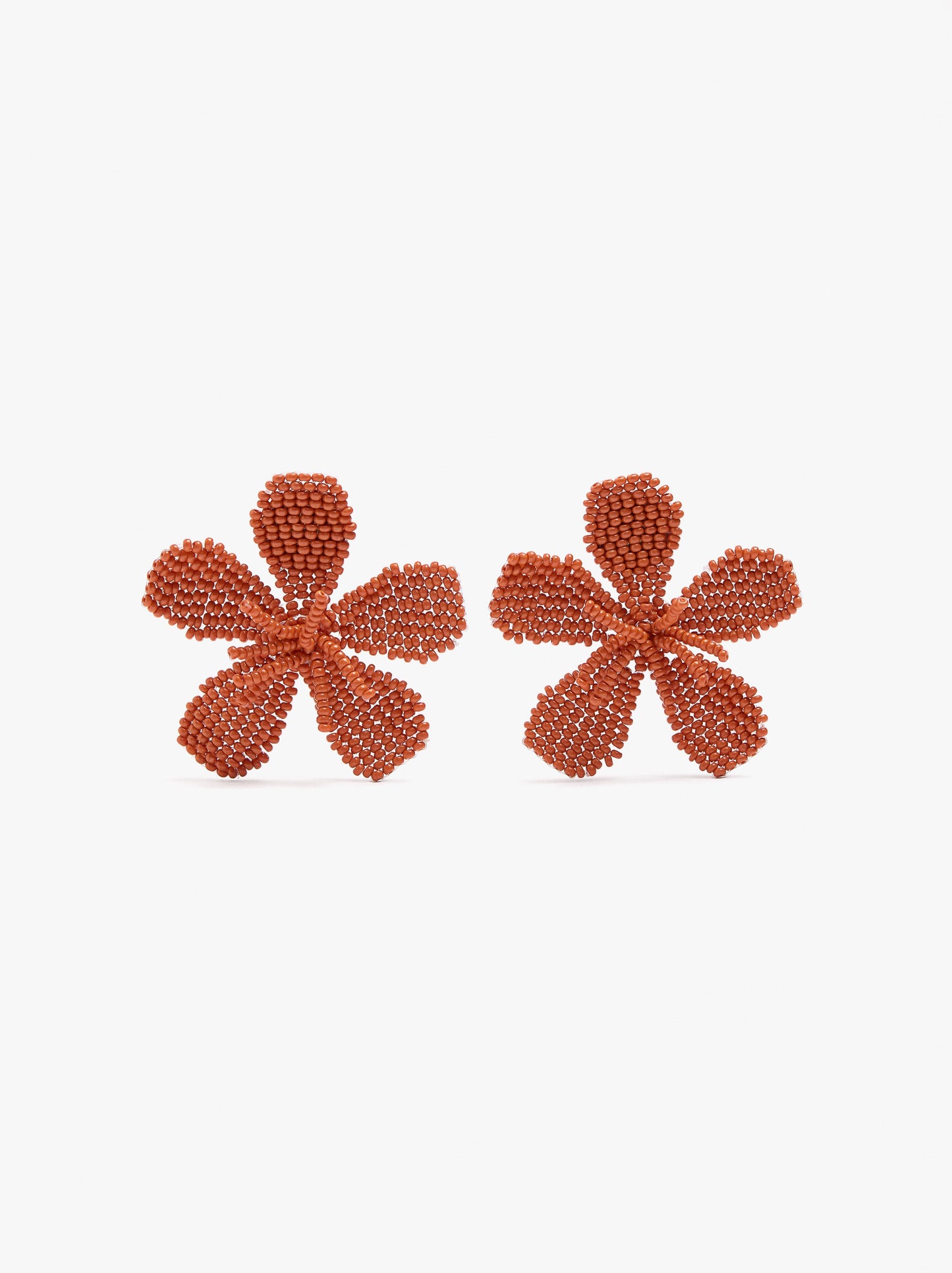 Maxi Flower Earrings With Beads
