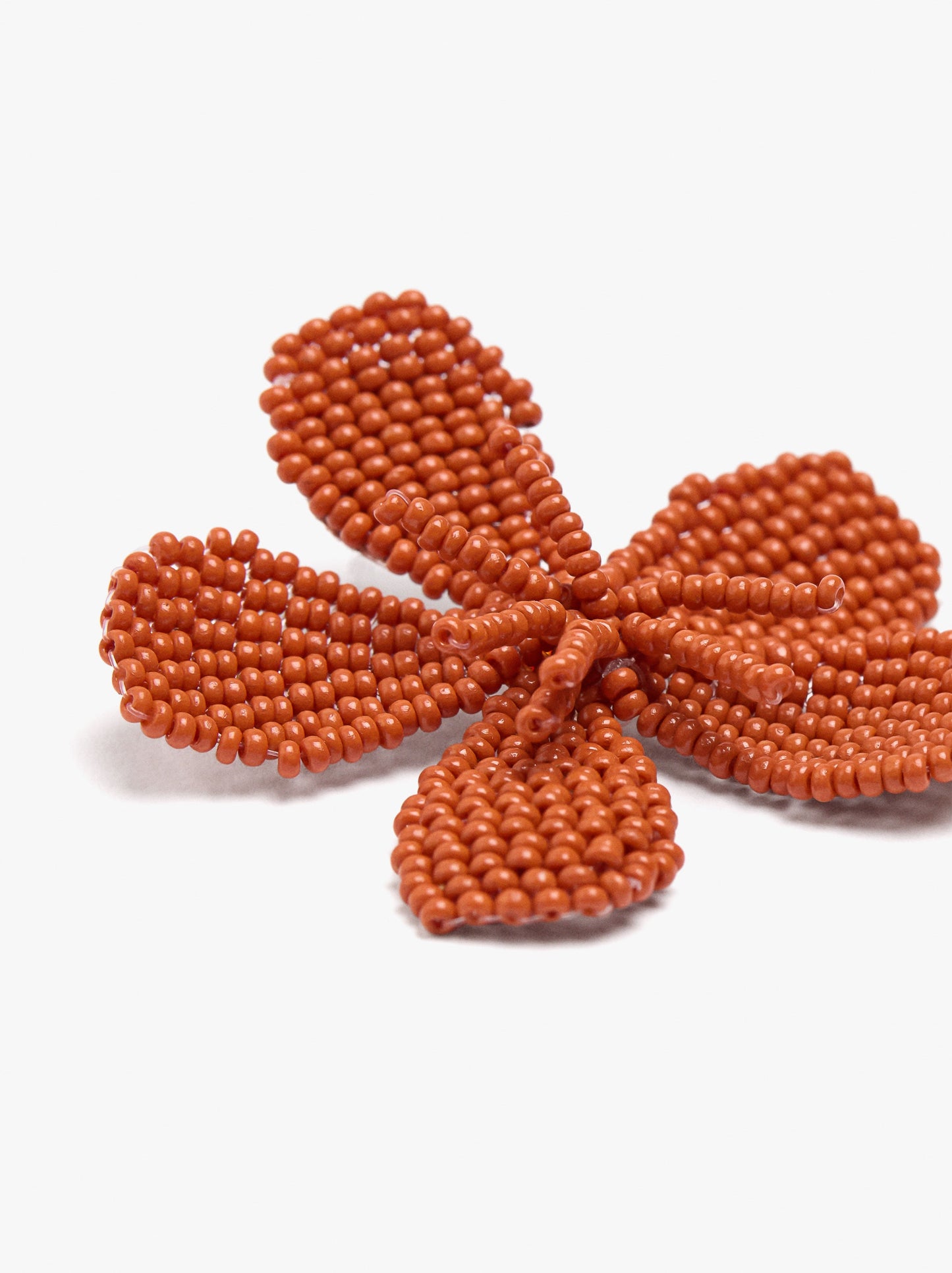 Maxi Flower Earrings With Beads