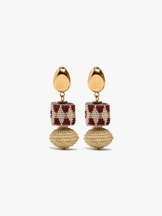 Long Earrings With Glass Beads