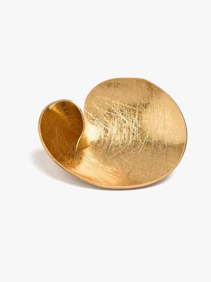 Maxi Earrings With Concave Stripes