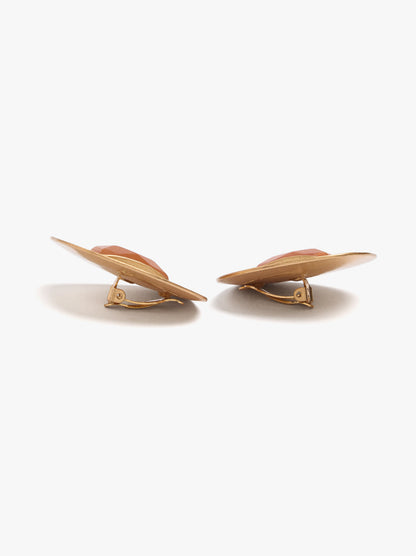Maxi Earrings With Rectangular Stone