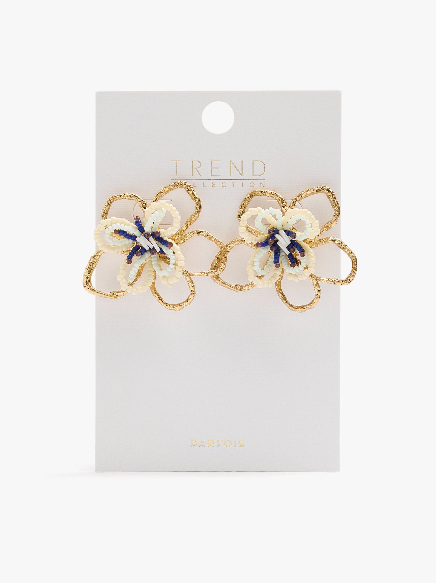 Maxi Flower Earrings With Beads