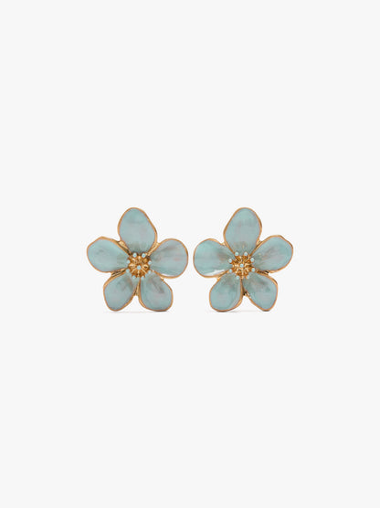 Maxi Flower Earrings With Enamel