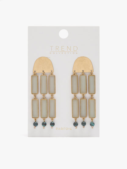 Maxi Flower Earrings With Beads