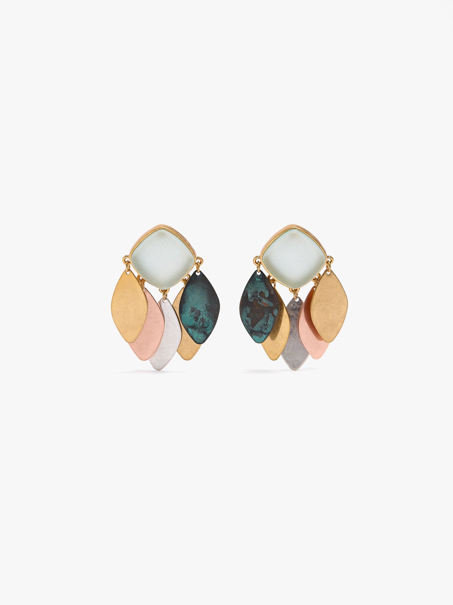 Maxi Earrings With Multicolor Petals