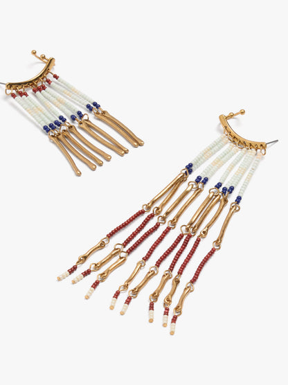 Asymmetric Ear Jacket Earrings