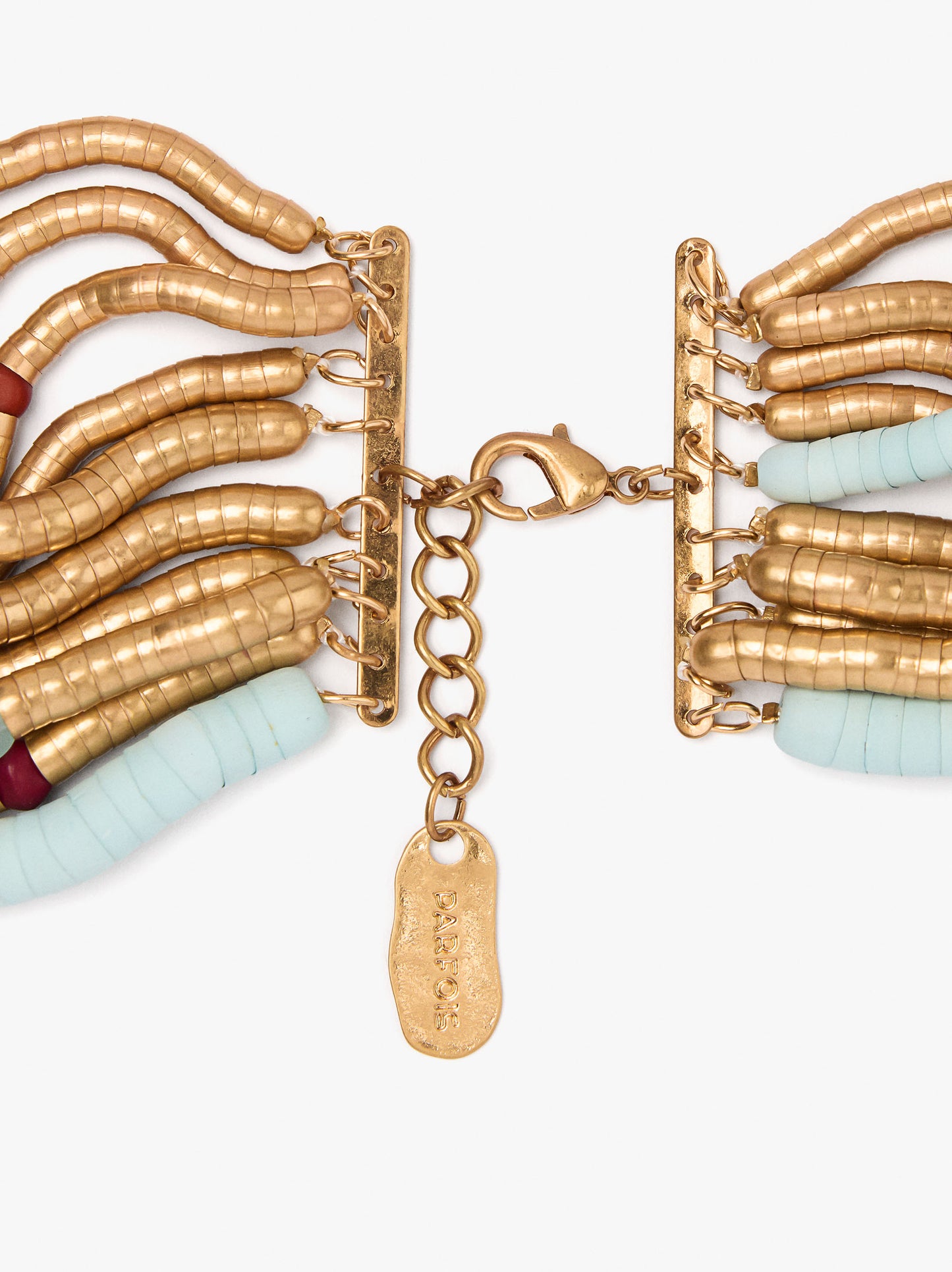 Short Multi-Collar With Glass Beads