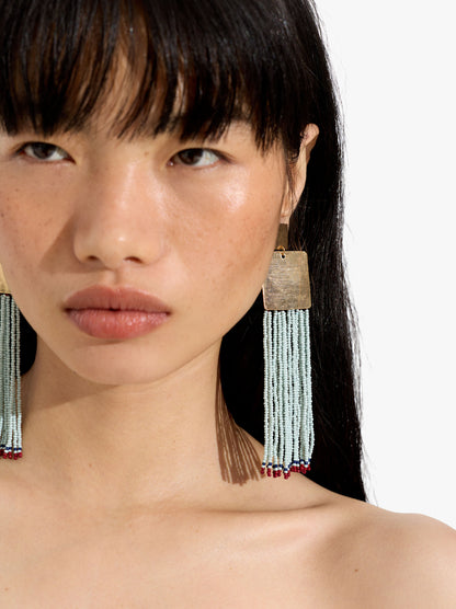 Maxi Earrings Long With Beads