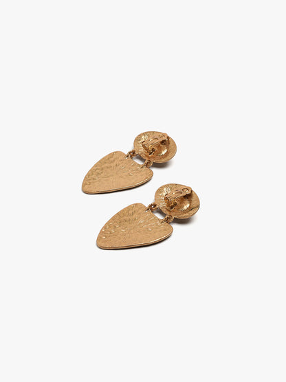 Inverted Triangle Earrings With Shells