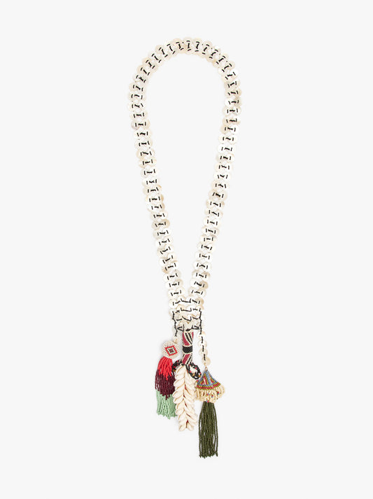 Necklace With Glass Beads And Shells