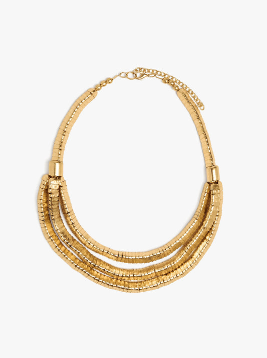 Structured Triple Necklace