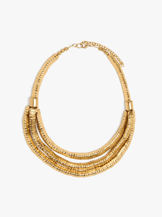 Structured Triple Necklace