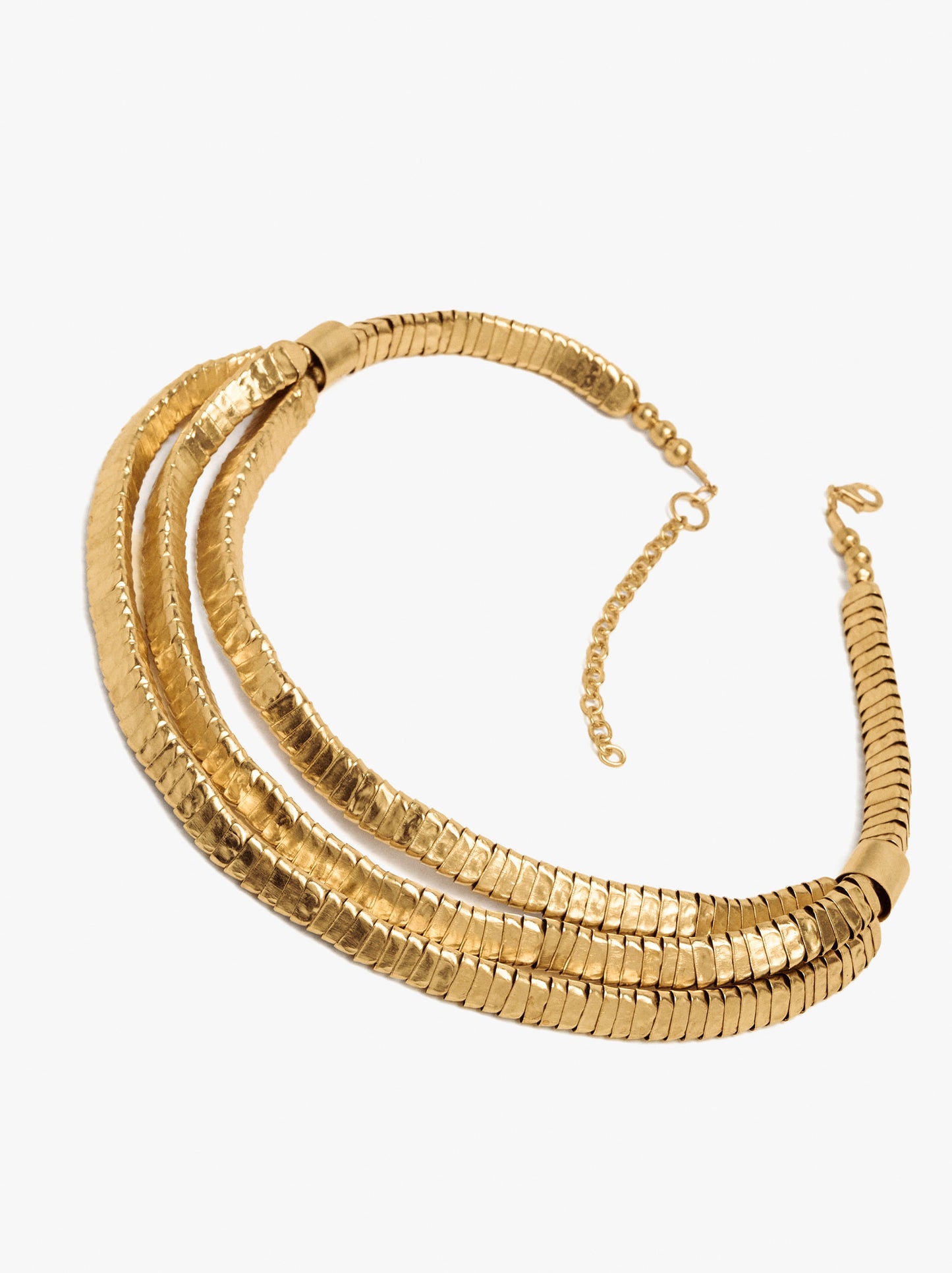 Structured Triple Necklace