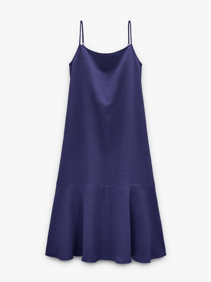 Plain Dress With Thin Straps