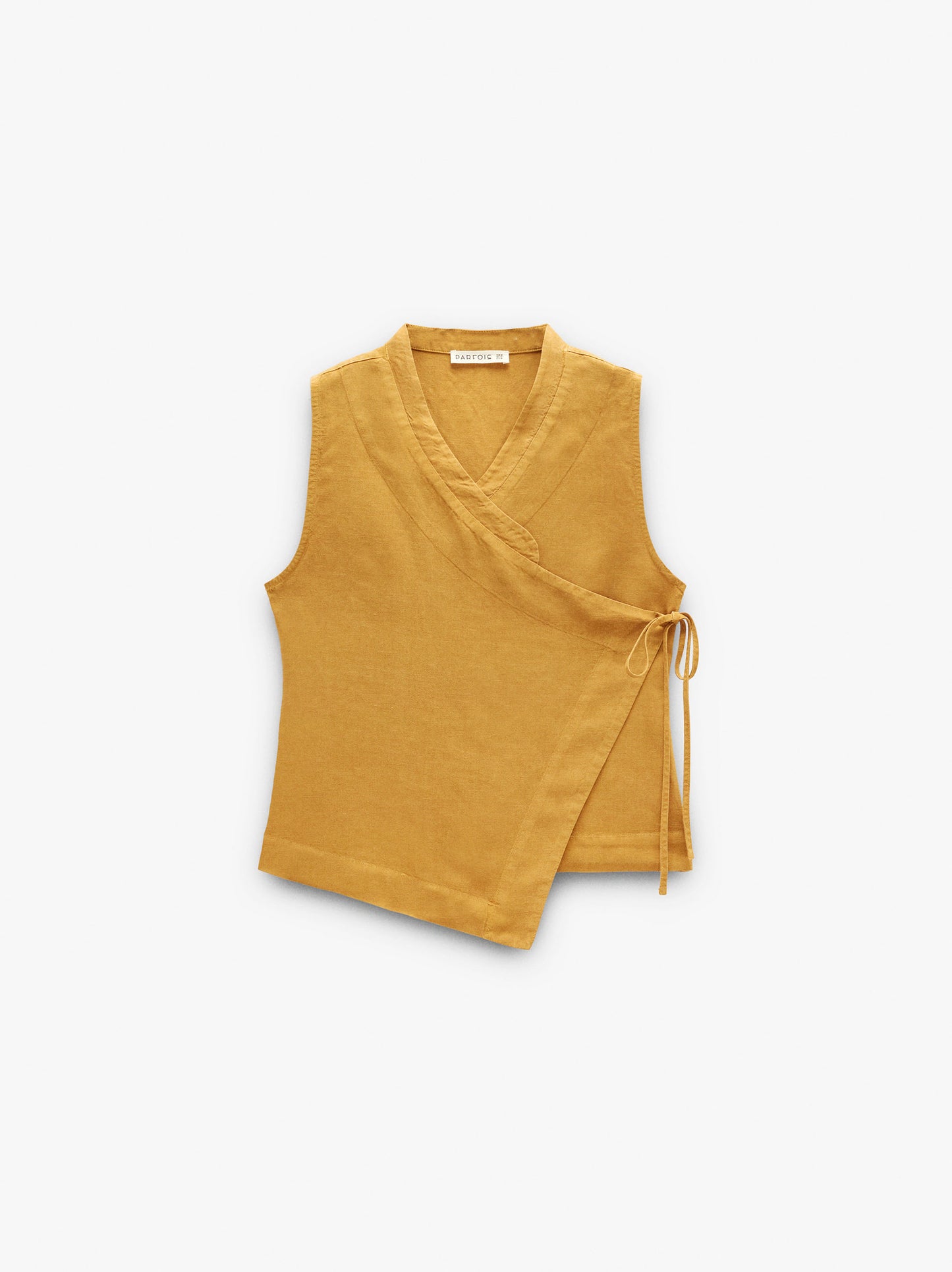Plain Vest With Overlap