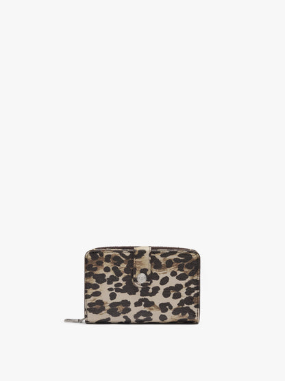 Animal Printed Wallet With Texture M