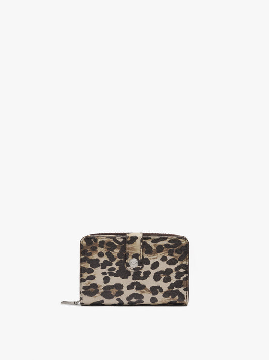 Animal Printed Wallet With Texture M