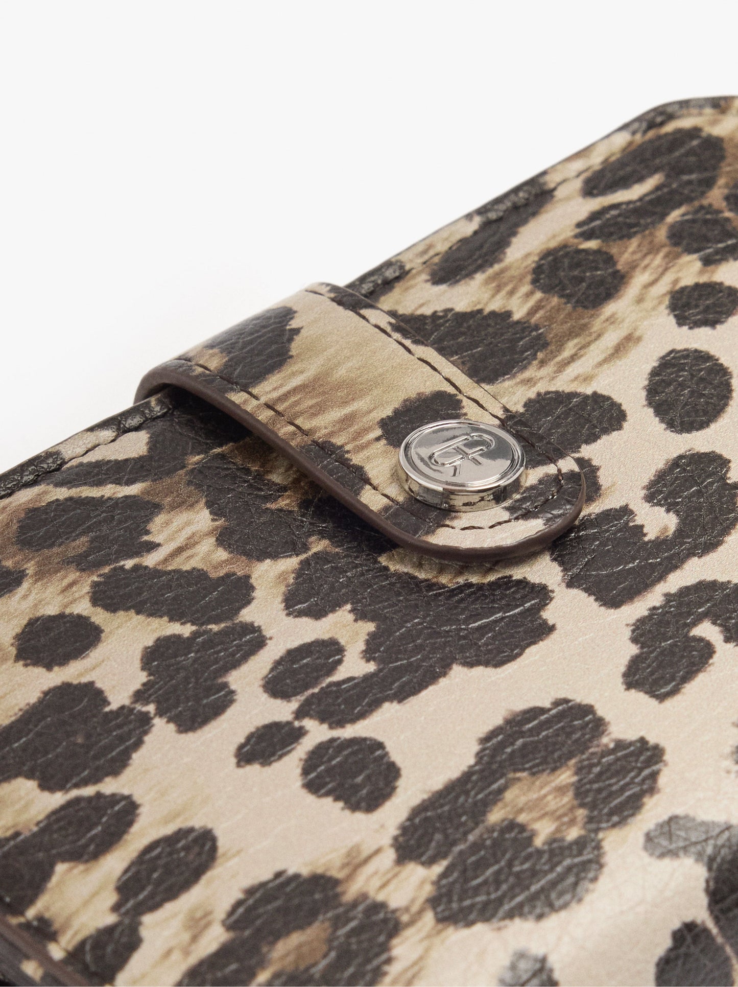 Animal Printed Wallet With Texture M