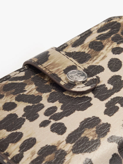 Animal Printed Wallet With Texture M