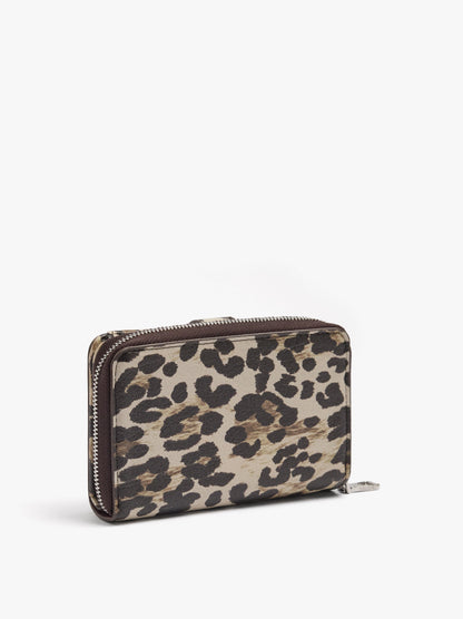 Animal Printed Wallet With Texture M