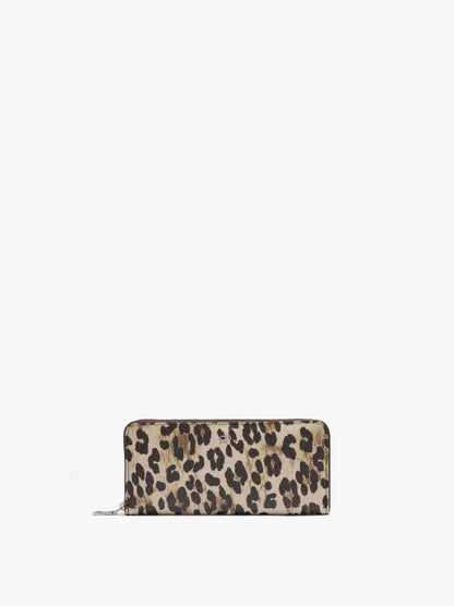 Animal Printed Wallet With Texture L