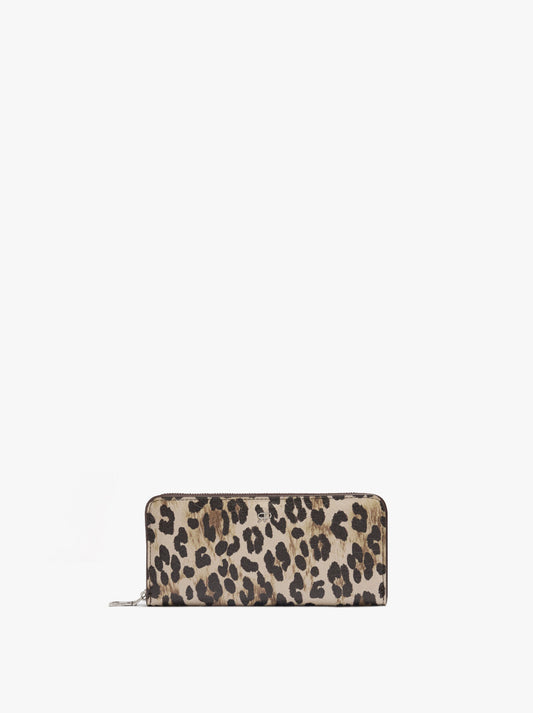 Animal Printed Wallet With Texture L