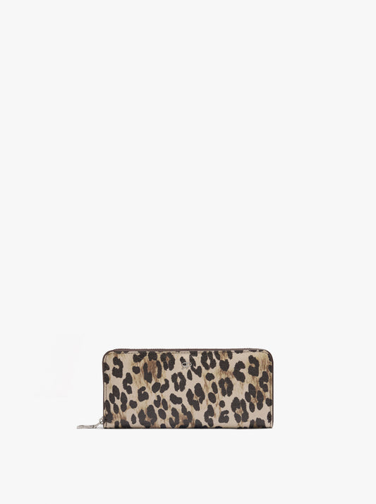 Animal Printed Wallet With Texture L