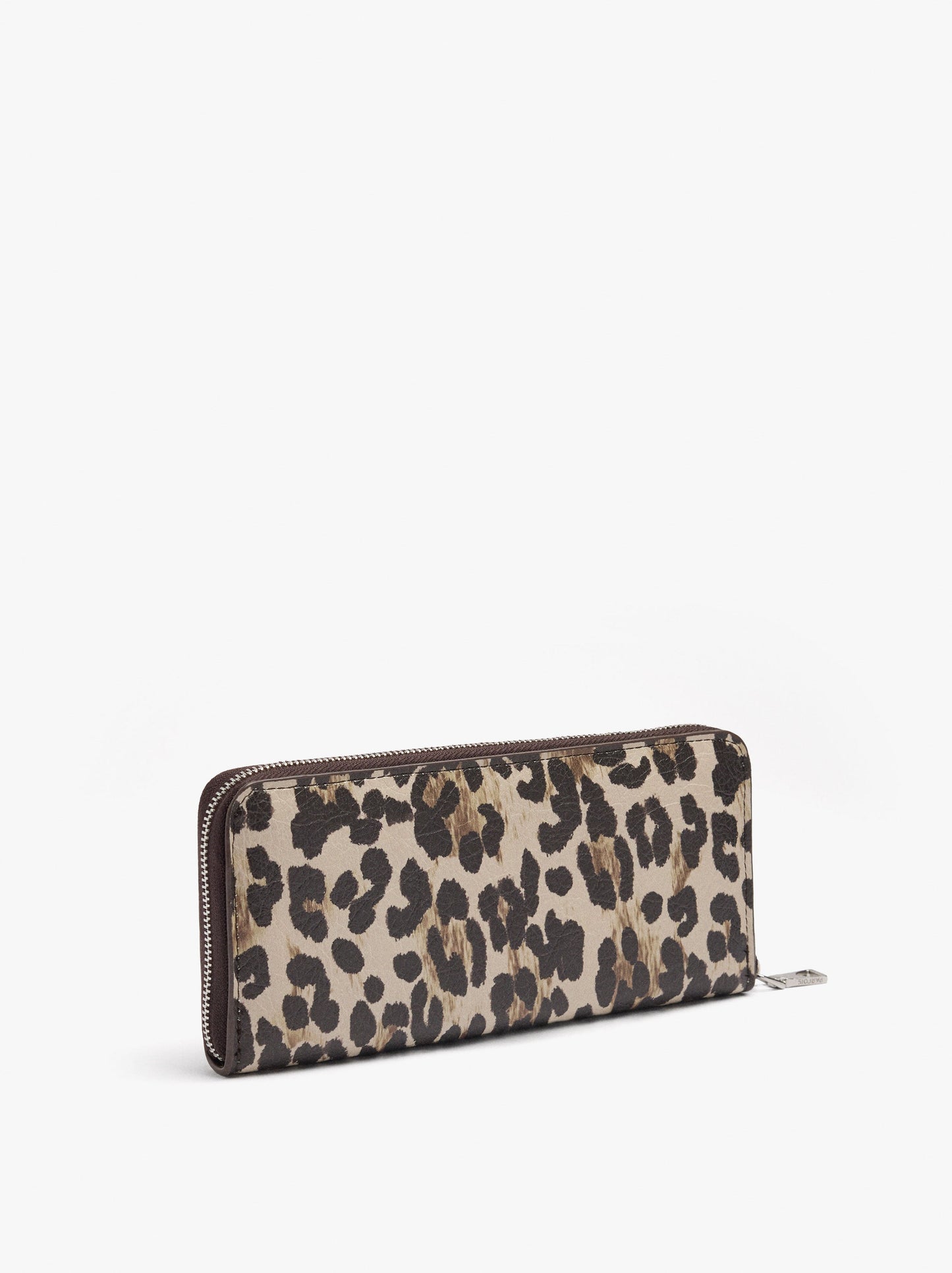 Animal Printed Wallet With Texture L