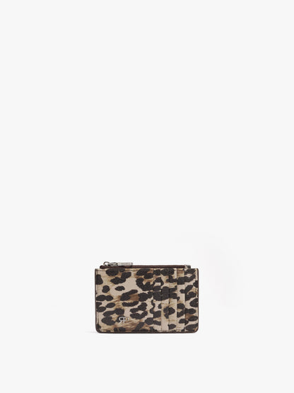 Animal Printed Card Holder With Texture