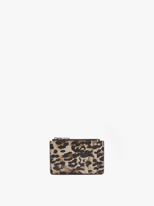 Animal Printed Card Holder With Texture