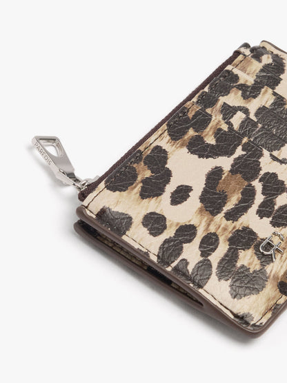 Animal Printed Card Holder With Texture