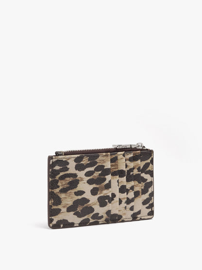 Animal Printed Card Holder With Texture