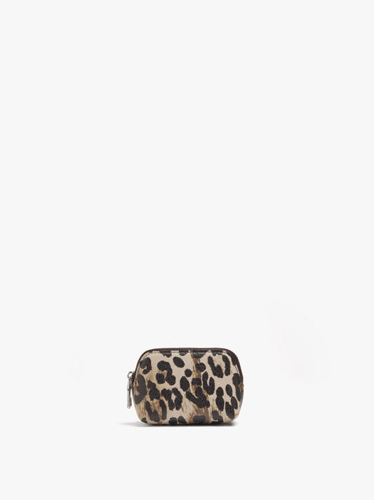 Coin Purse With Animal Print And Texture