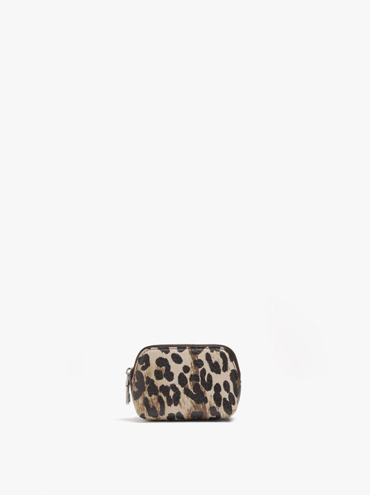 Coin Purse With Animal Print And Texture