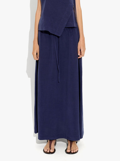 Plain Skirt With Elastic Waist